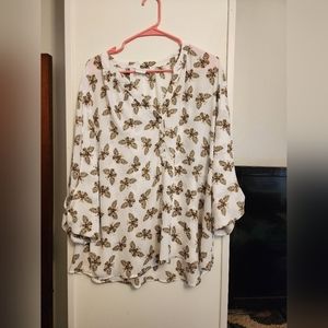 Womens butterfly blouse
